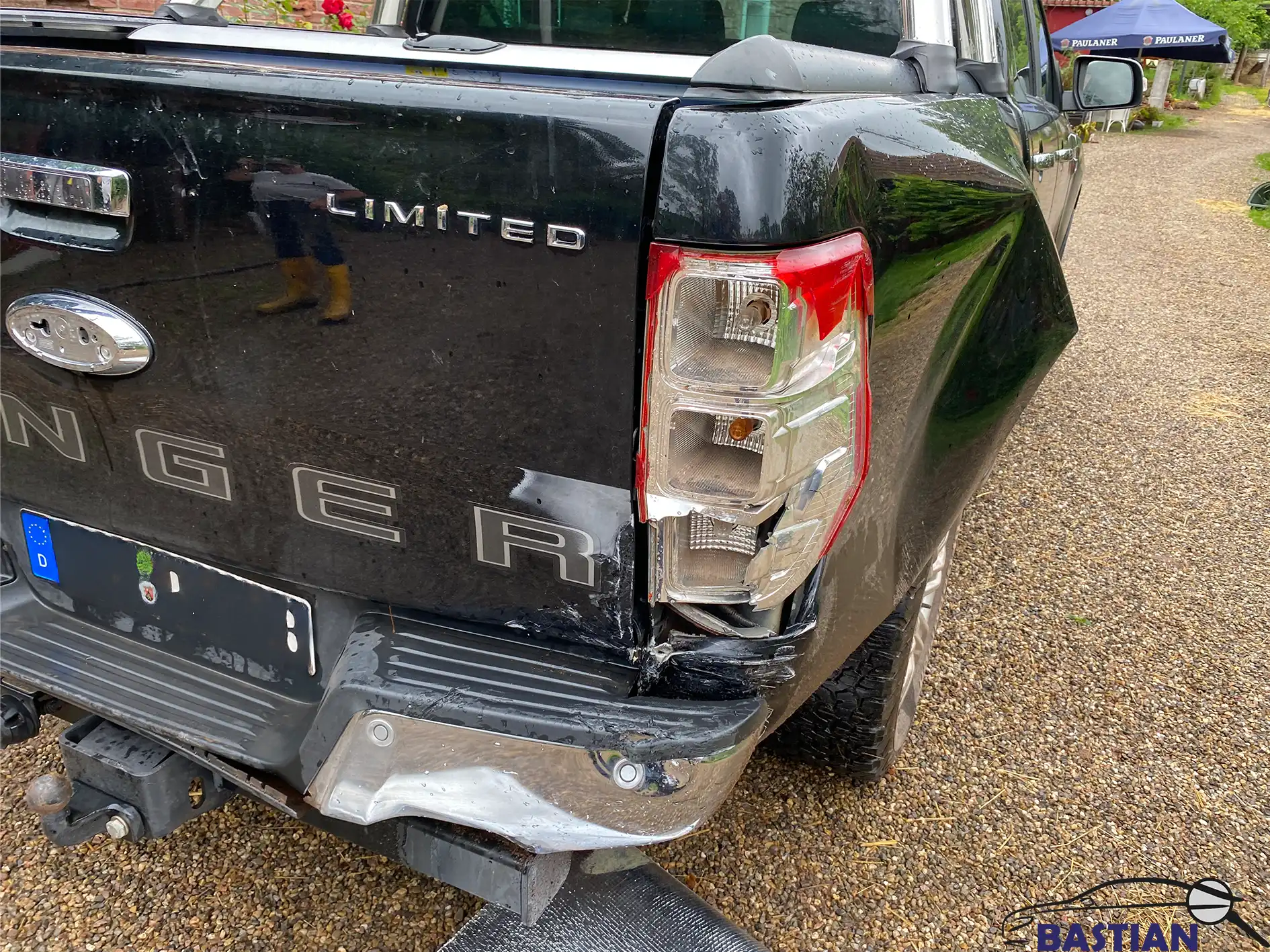 Pickup Ford Ranger heckschaden Bastian Kfz Gutachter