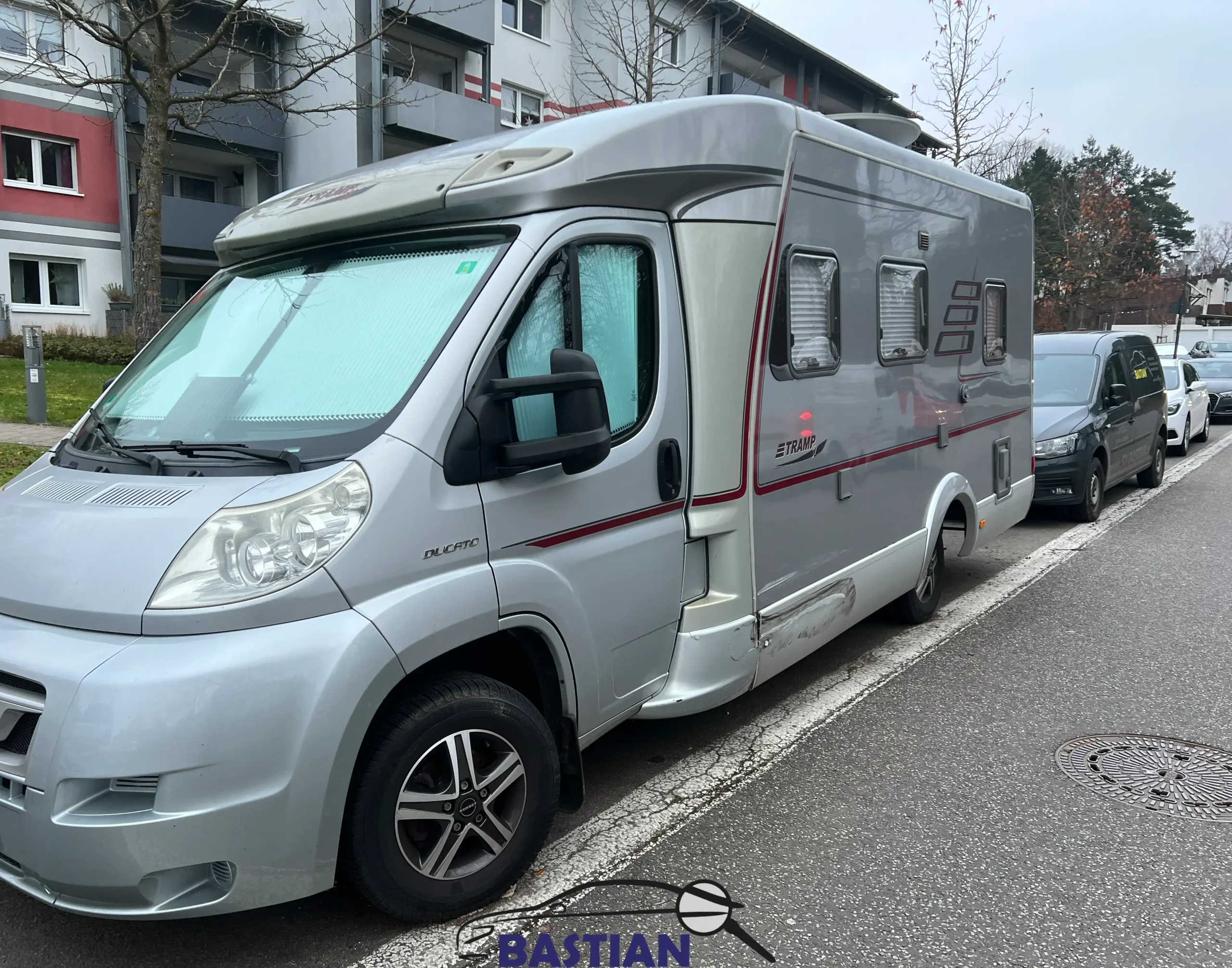 Wohnmobile Fiat Ducato Seitenschaden links Bastian Kfz Gutachter