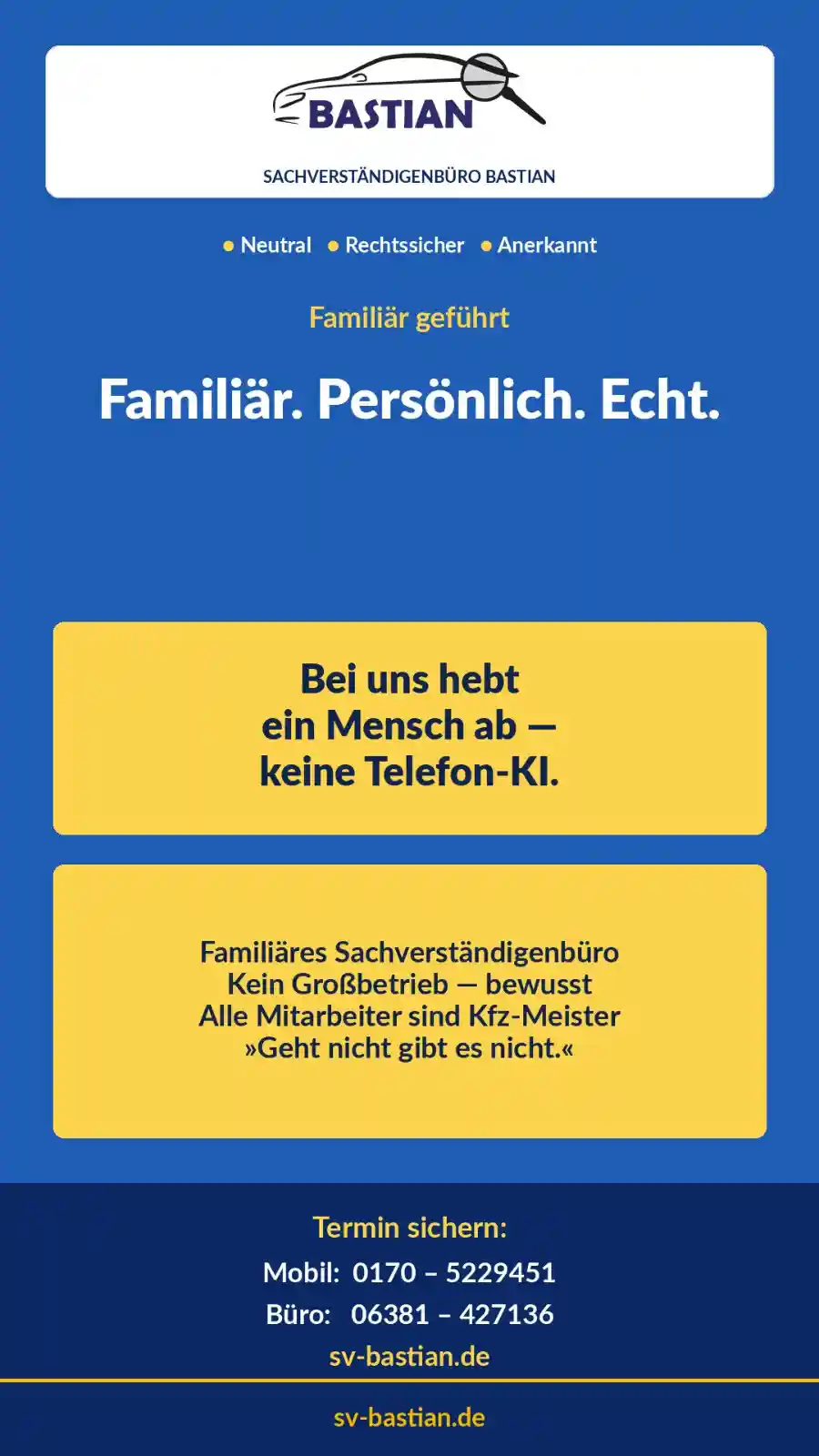 Familiär - Persönlich - Echt