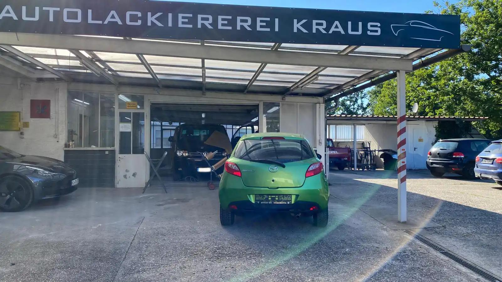 Dokumentation eines Unfallschadens in Kaiserslautern