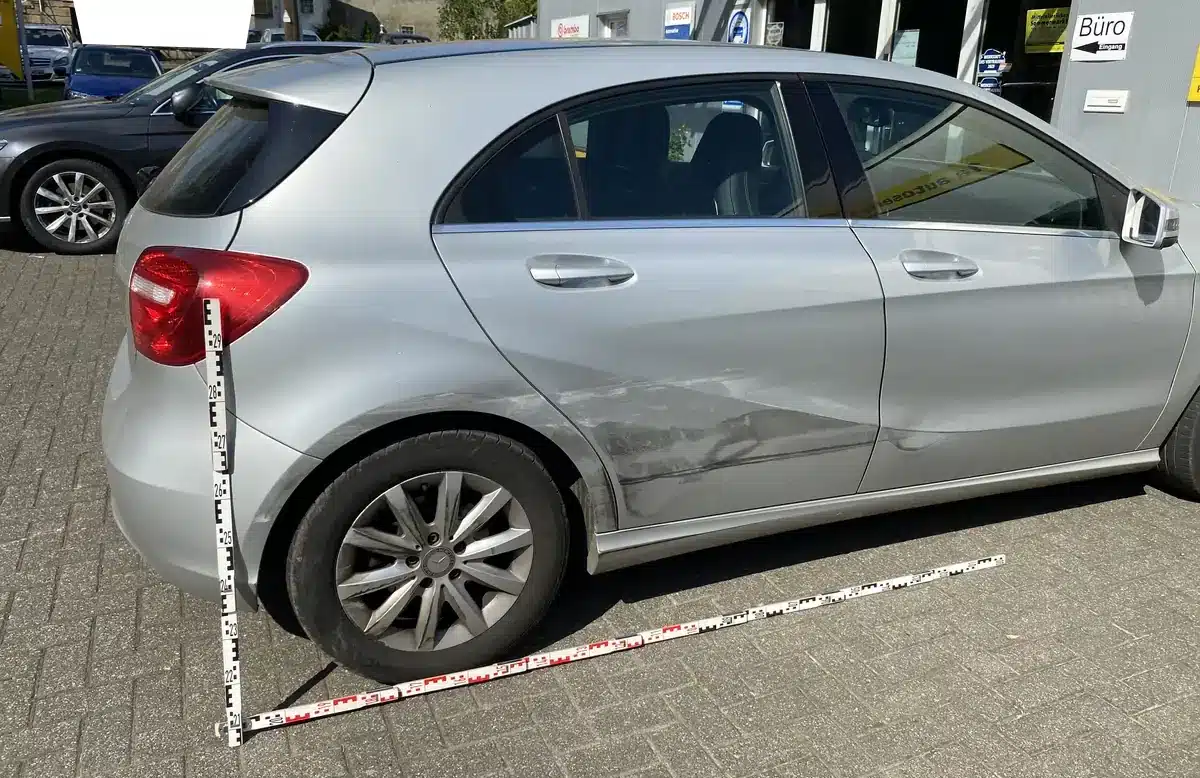 Mercedes A 180, Totalschaden – Praxisfall des Kfz-Gutachters im Landkreis Kusel